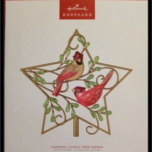 Hallmark 2022 Beauty of Birds Cardinal Tree Topper
